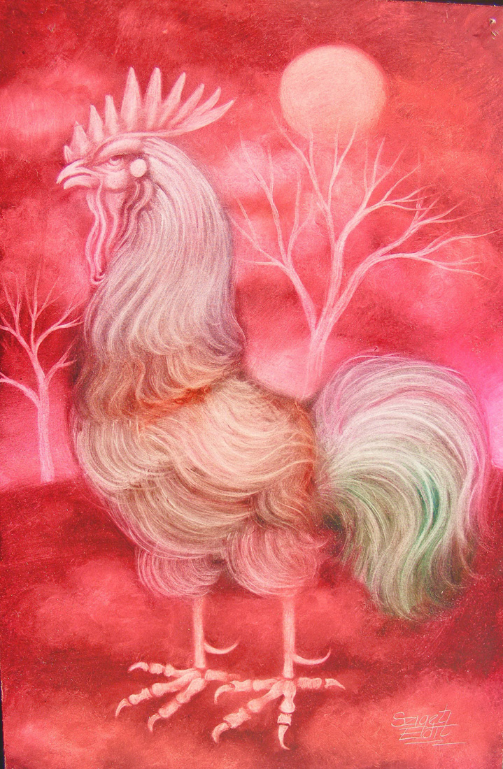 311 Pred rooster 35x50 cm